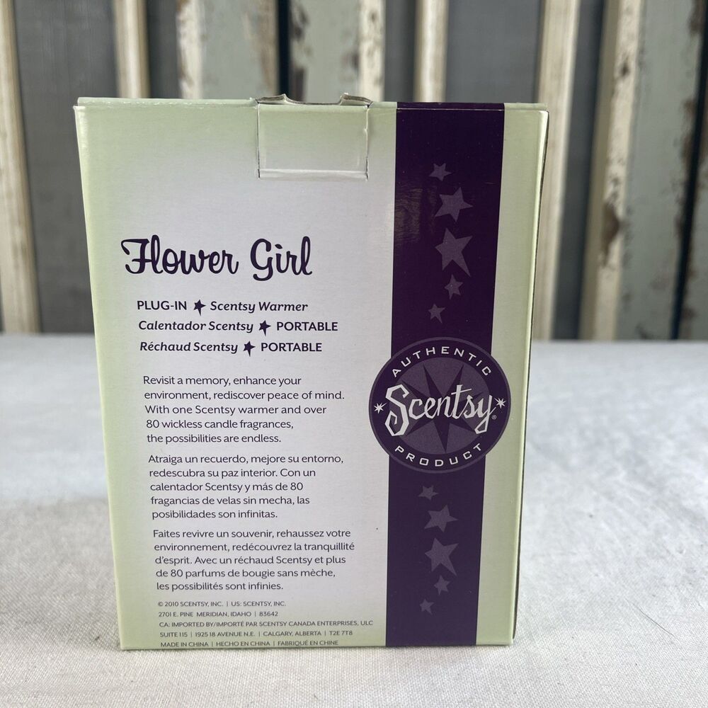 Scentsy “Flower Girl” Plug In Wall Warmer - Retired - New In Box